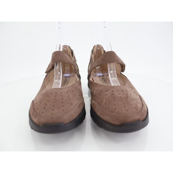 Mephisto Marsia Mary Jane Wedge Size 7.5 Brown Nubuck Pump Platform Slip On - Picture 3 of 13